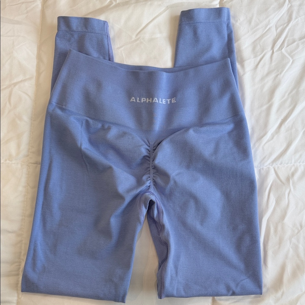 Set of 3 | Alphalete Women's Leggings in Lavender, Teal, and Charcoal - Picture 4 of 4